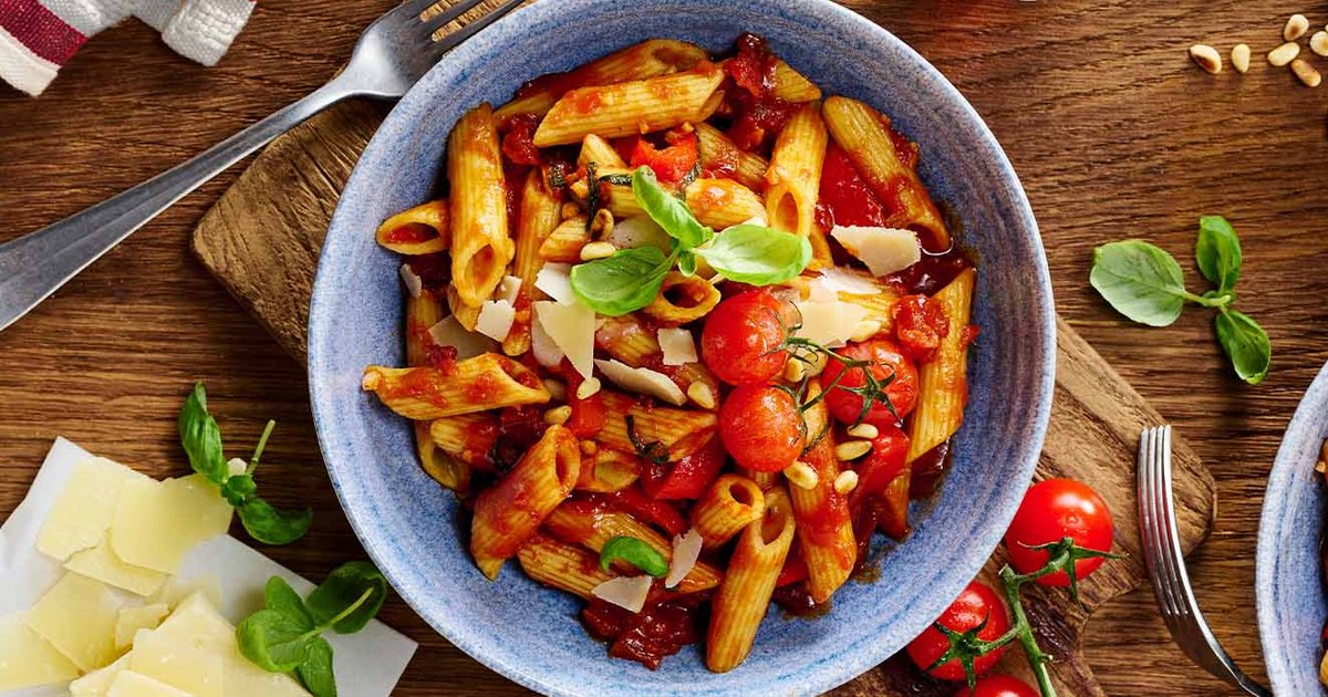 Penne arrabiata with tomato and chilli sauce | Kikkoman UK Recipe