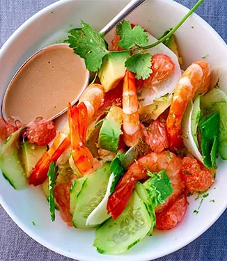 Prawn salad with Ponzu Mayonnaise