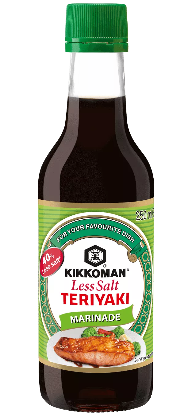 Kikkoman Less Salt Teriyaki Marinade 250 ml bottle