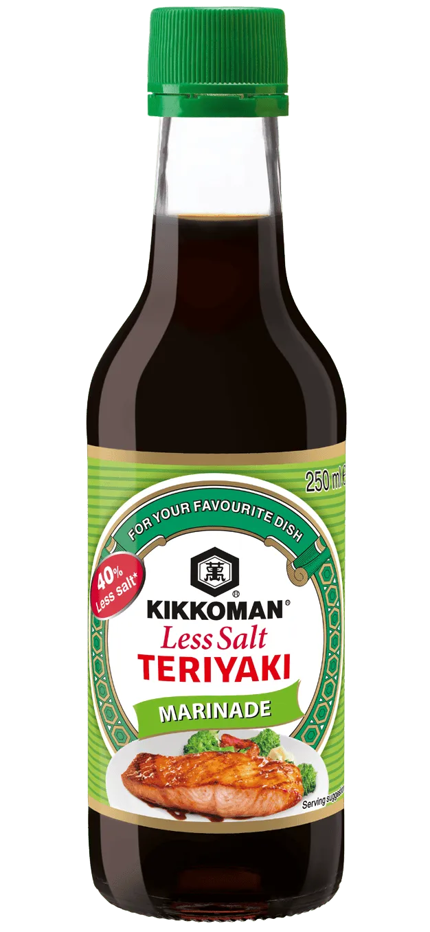 Kikkoman Less Salt Teriyaki Marinade 250 ml bottle Kikkoman Less Salt Teriyaki Marinade 250 ml bottle