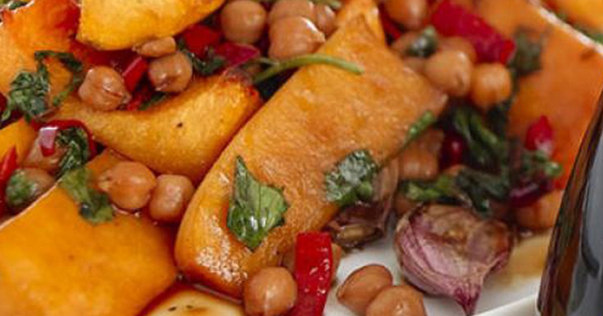Roast Butternut Squash with Spicy Chick Peas | Kikkoman