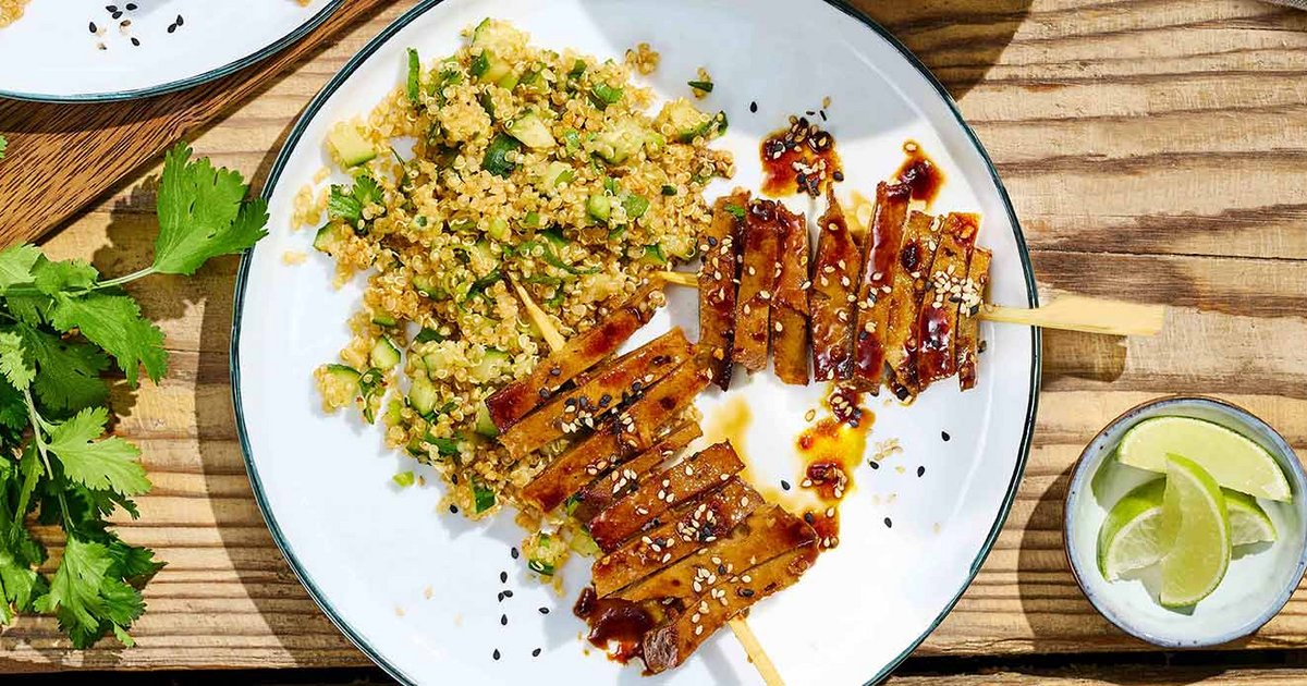 Seitan marinated in soy sauce with sesame and cumin | Kikkoman UK Recipe