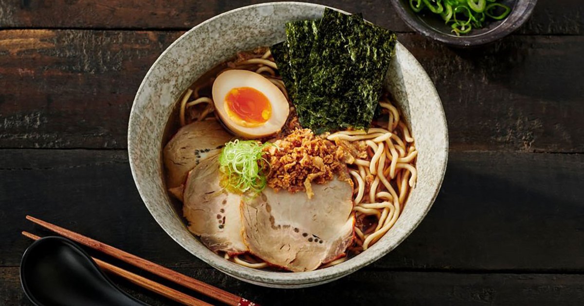 Japanese ramen with pork and soy marinated egg recipe | Kikkoman
