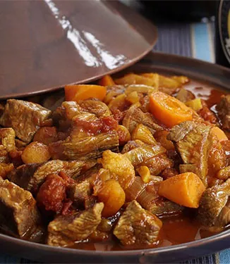 Lamb and apricot tagine