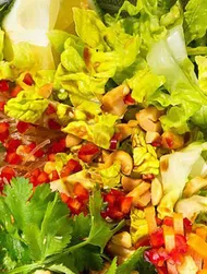 Vietnamese chicken rice noodle salad