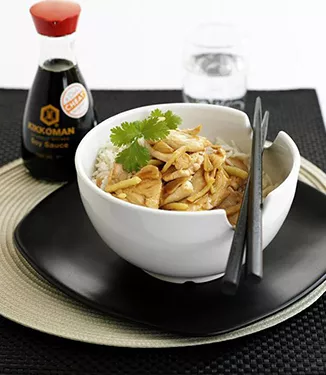 Simple Chinese Chicken Stir fry with Soy, Ginger and Garlic Recipe