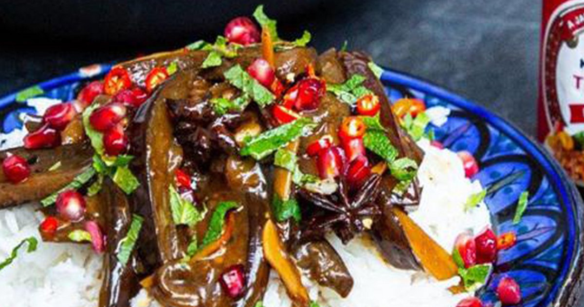 Sticky Teriyaki Aubergine Stir Fry Recipe Kikkoman
