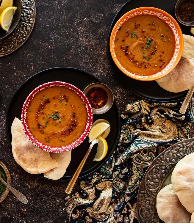 Turkish red lentil & carrot soup