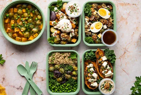Quinoa and vegetable lunches