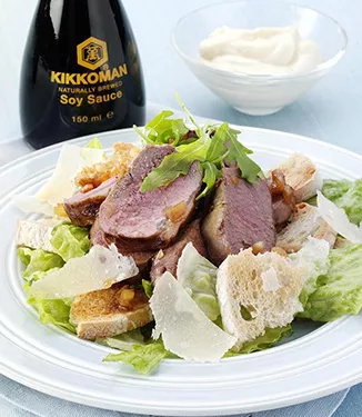 Rosemary & Lemon Marinated Lamb Salad with Parmesan & Croutons