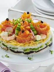 Sushi cake