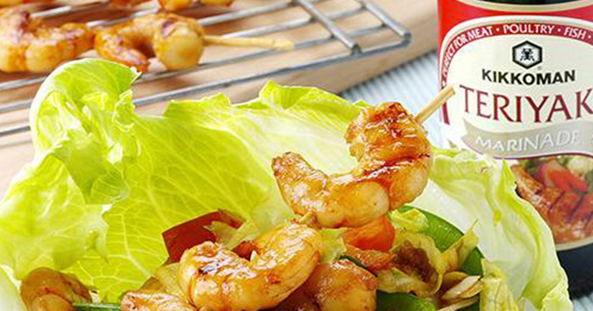 Teriyaki Tiger Prawn Salad Recipe | Kikkoman