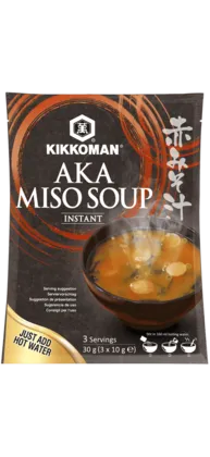 Kikkoman Instant Aka (red) Miso Soup 10 g x 3 Kikkoman Instant Aka (red) Miso Soup 10 g x 3