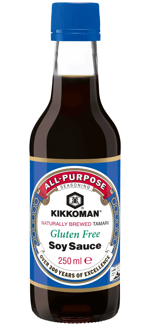 Kikkoman Naturally Brewed Tamari Gluten free Soy Sauce 250 ml bottle