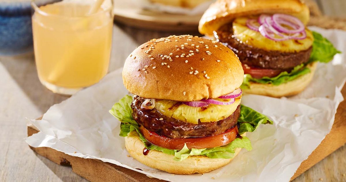 Hawaiian Style Poke Burger | Kikkoman