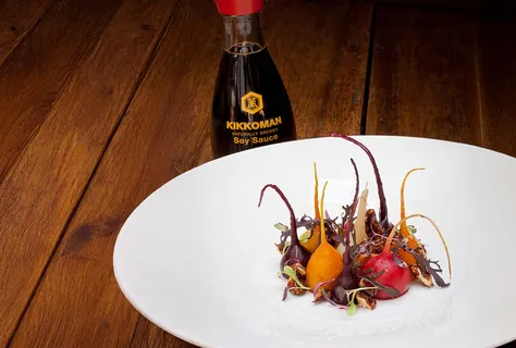 Soy glazed baby beetroots