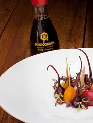 Soy glazed baby beetroots