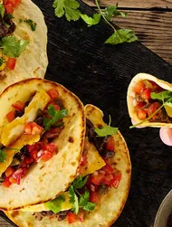 Easy Teriyaki Black Bean and Halloumi Tacos Recipe