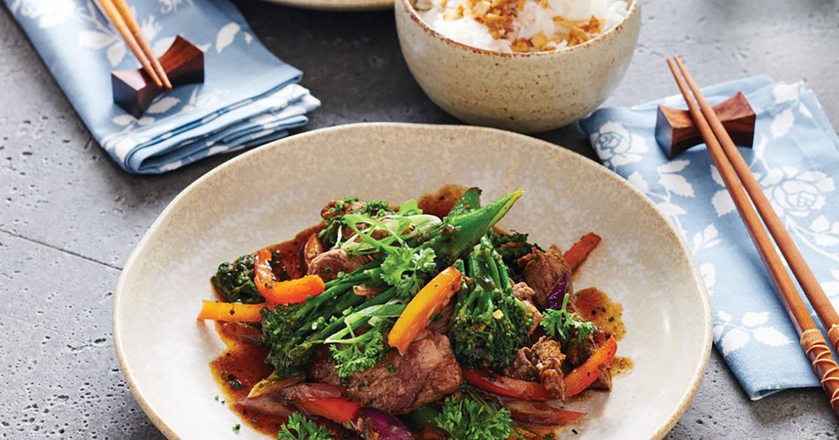 Teriyaki Beef Stir Fry with Rice - Recipe | Kikkoman UK Recipe