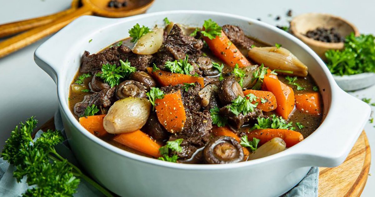 Slowcooked beef in red wine Kikkoman