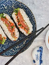 Easy Japanese Salmon Onigirazu Recipe