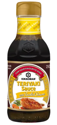 Kikkoman Teriyaki Sauce with Toasted Sesame 250 ml bottle Kikkoman Teriyaki Sauce with Toasted Sesame 250 ml bottle