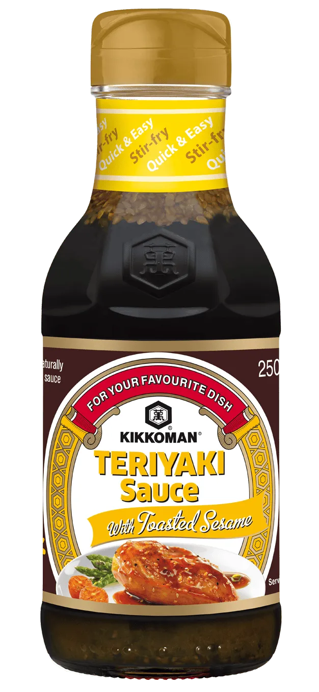 Kikkoman Teriyaki Sauce with Toasted Sesame 250 ml bottle Kikkoman Teriyaki Sauce with Toasted Sesame 250 ml bottle