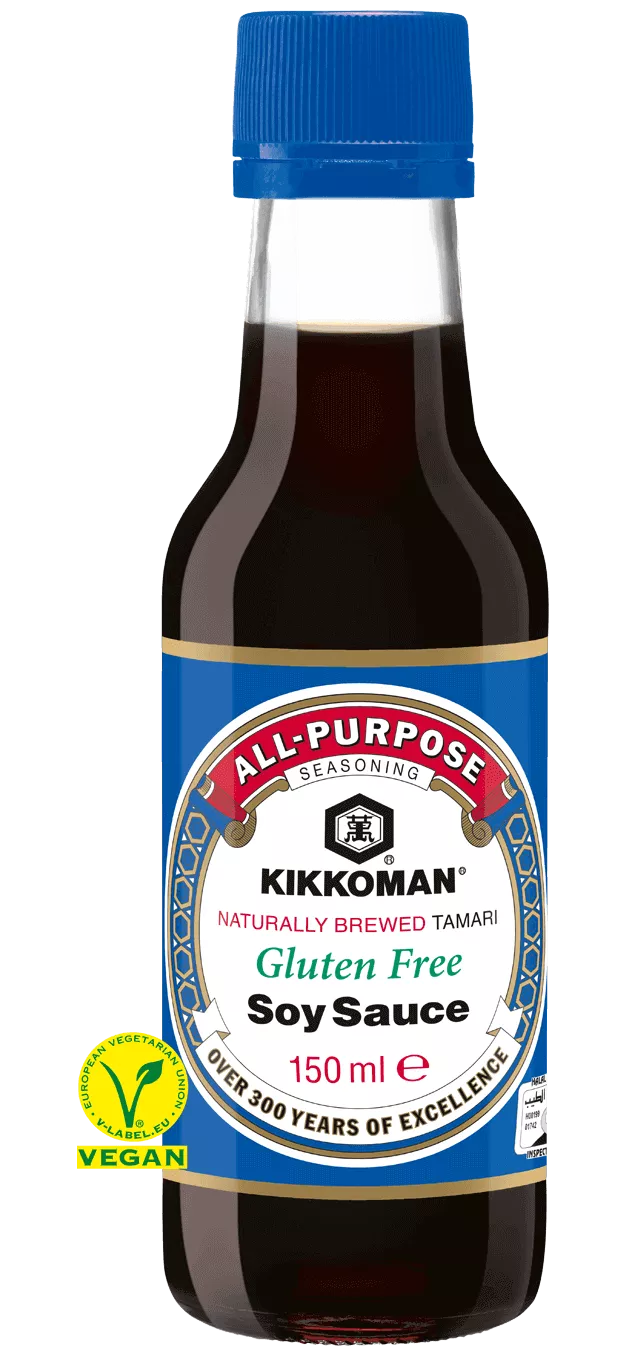 Kikkoman Naturally Brewed Tamari Gluten free Soy Sauce 150 ml bottle Kikkoman Naturally Brewed Tamari Gluten free Soy Sauce 150 ml bottle