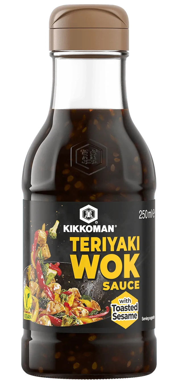 Kikkoman Teriyaki Wok Sauce with Toasted Sesame 250 ml bottle