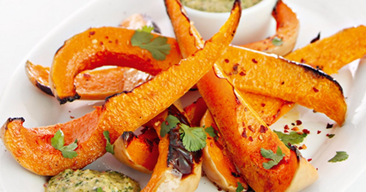 Roast Squash with Coconut Pesto | Kikkoman