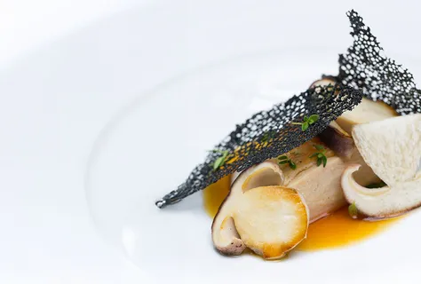 Poached Breast of cornfed chicken