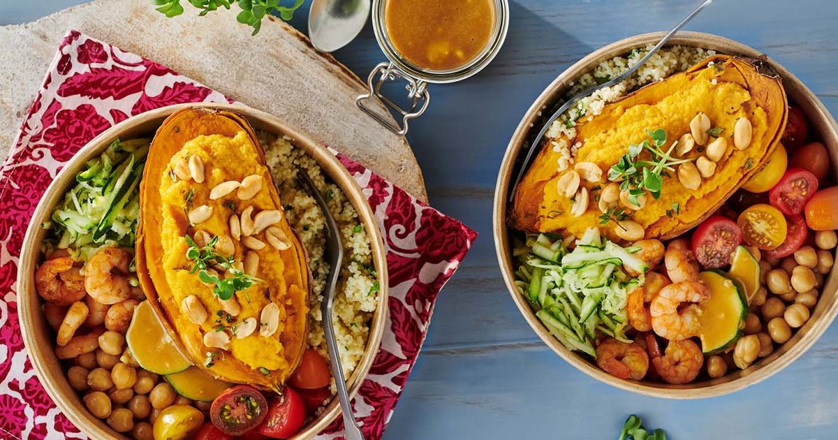 Baked Sweet Potato Bowl | Kikkoman