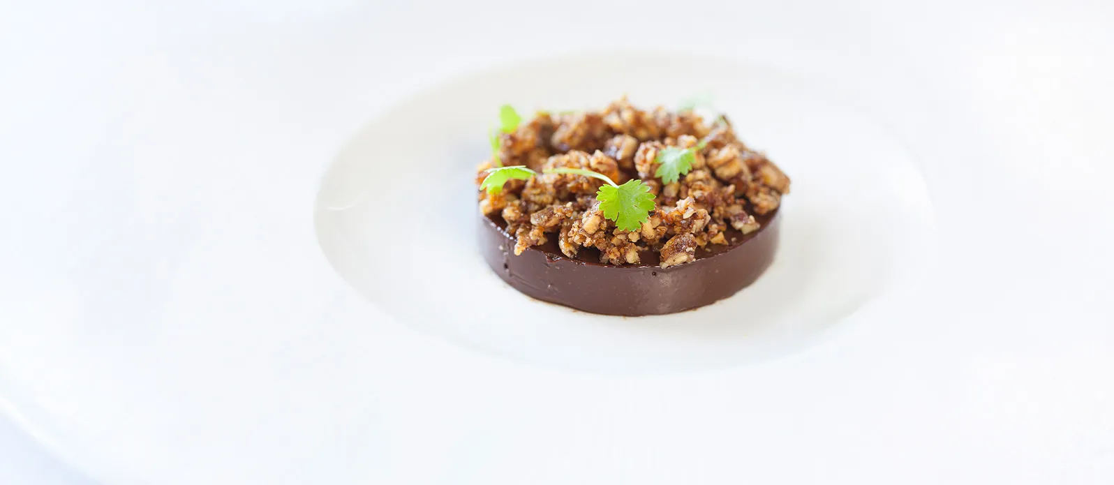 Chocolate and olive oil truffle with soy