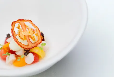 Heritage tomato salad