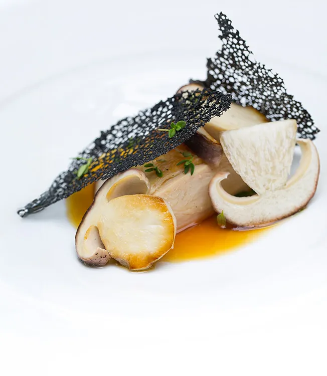 Poached Breast of cornfed chicken