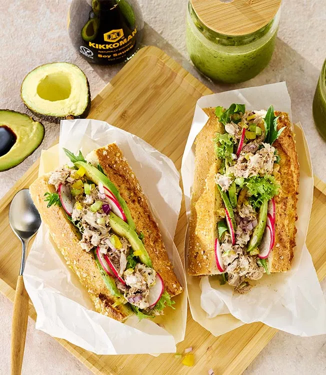 Super healthy tuna salad sandwich