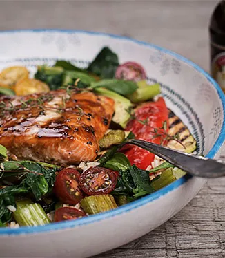 Teriyaki Salmon and Rice Bowl Recipe
