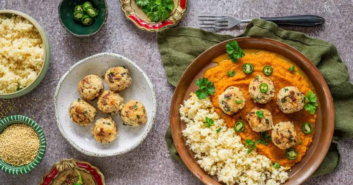 Mushroom dumplings in carrot sauce | Kikkoman