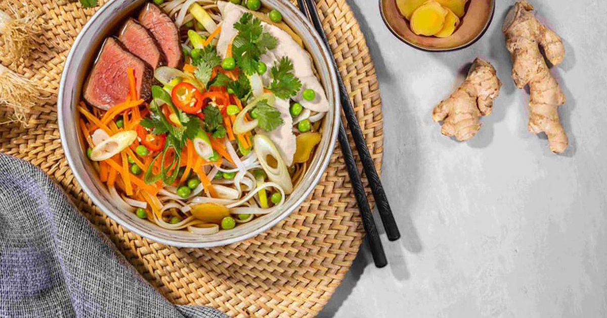 Chicken Beef and Noodle Pho | Kikkoman