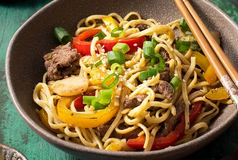 Easy Beef Stir Fry with Noodles