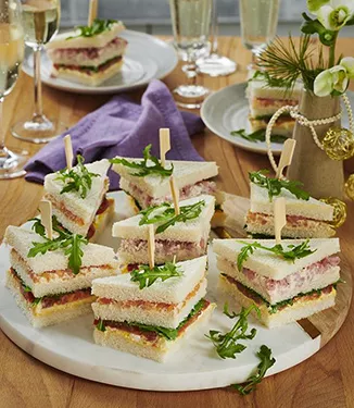 Mini Club Sandwich Canapes