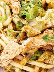 Healthy turkey stir fry with noodles recipe