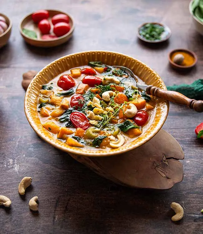 Hokkaido squash and sweet potato chowder