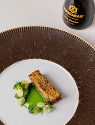 Aubergine, miso, brassicas