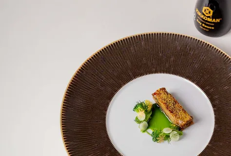 Aubergine, miso, brassicas