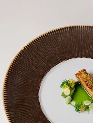 Aubergine, miso, brassicas