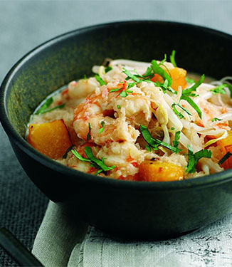 King prawn and noodles laksa