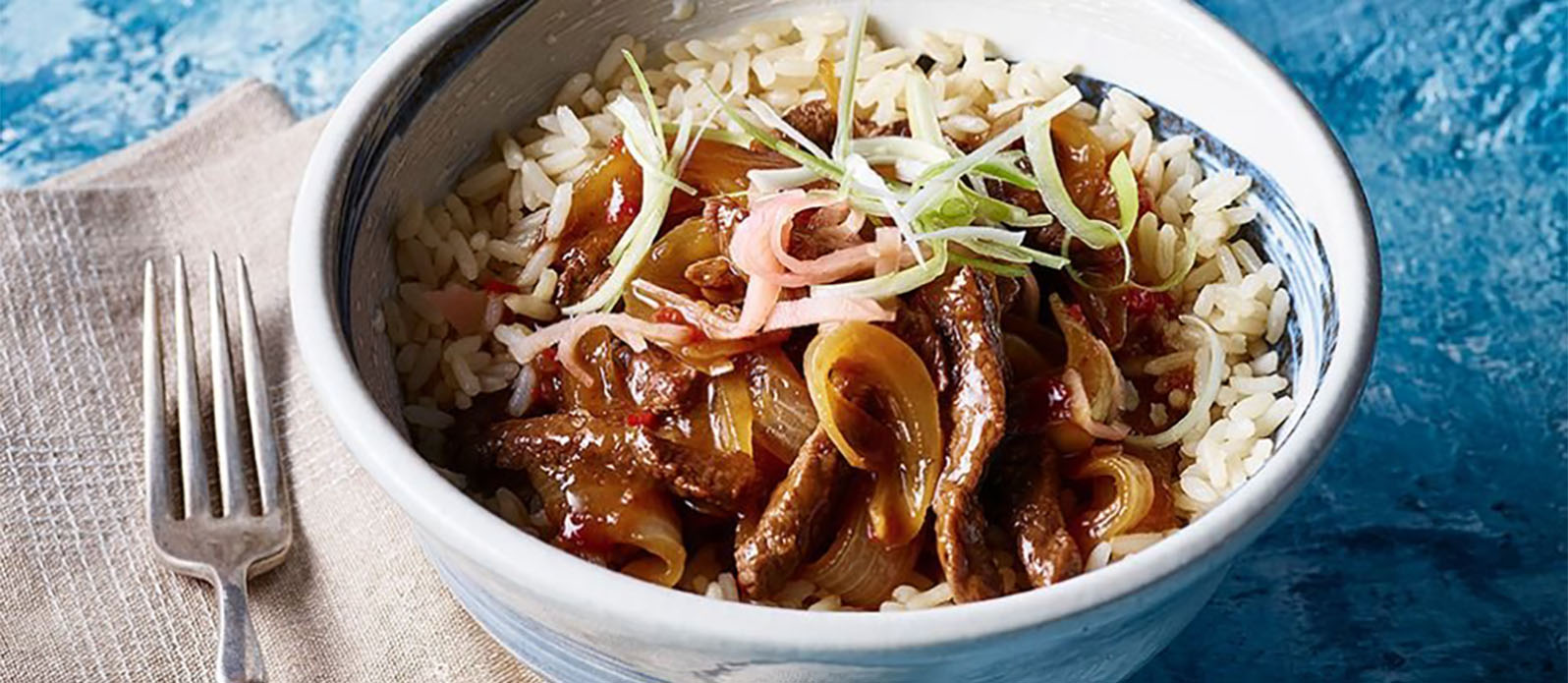 Sweet and spicy beef bowl